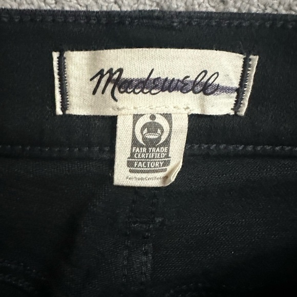 Madewell Petite Stovepipe Jeans in Black Size 24 Petite Slim Straight Leg - Picture 3 of 10
